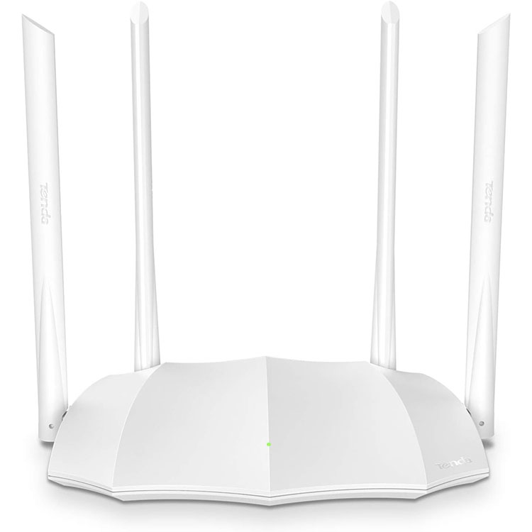 Router and Repeater Tenda AC5 AC1200 Dual Band 1167Mbps of Wi-Fi speed 5GHz: 867Mbps and 2.4GHz: 300Mbps  4 Antennas