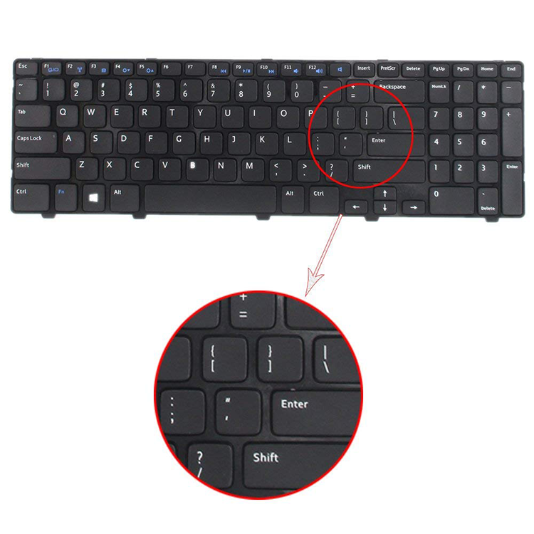 Keyboard Inspiron 15 3521 3537 15v-1316 15R 3521 3537 5521 5528 5537 5535 M531R, atitude 3540, Vostro 2521