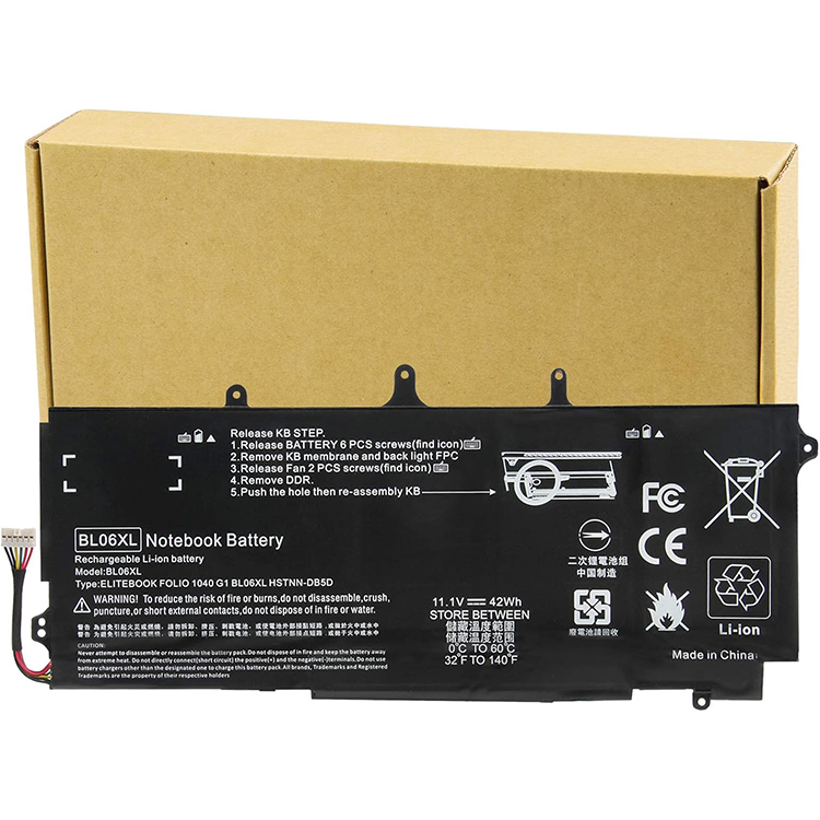 Battery HP EliteBook 1040 G0 G1 G2, P/N: HSTNN-DB5D IB5D W02C 722236-171 1C1 271 2C1 722297-001 005 F450 F450C BL06XL