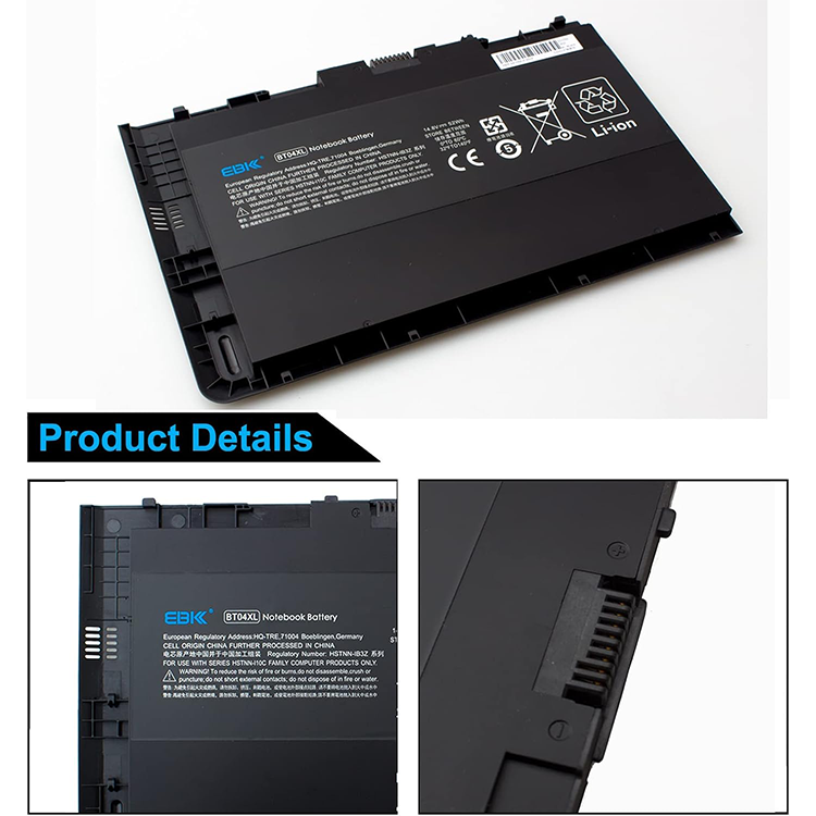 Battery HP Elitebook BT04XL 9470 9480 9470M 9480M  H4Q47AA HSTNN-IB3Z HSTNN-I10C HSTNN-DB3Z BT04 BA06 BA06XL 696621-001 687517-171