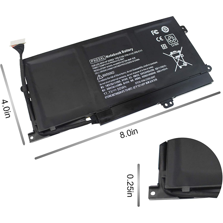 Battery HP PX03XL  M6 M6-K M6-K125DX M6-K015DX M6-K025DX M6-K010DX M6-K022DX 14- K112NR 715050-001 714762-1C1 TPN-C109 TPN-C110 TPN-C111