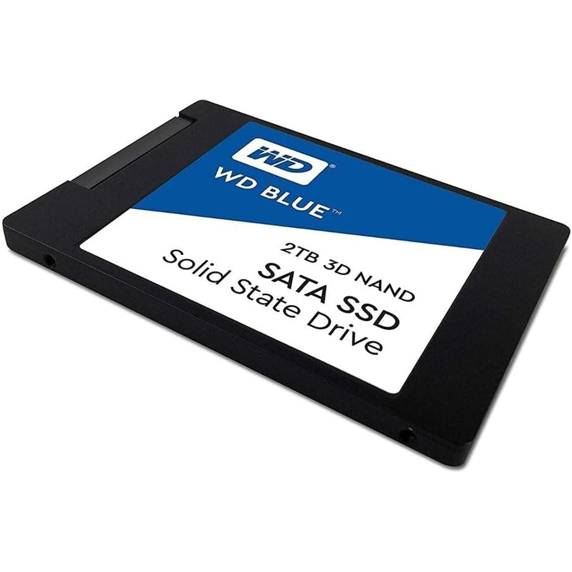 Western Digital 2TB WD Blue 3D NAND Internal PC SSD - SATA III 6 Gb/s, 2.5"/7mm, Up to 560 MB/s - WDS200T2B0A, Solid State Hard Drive