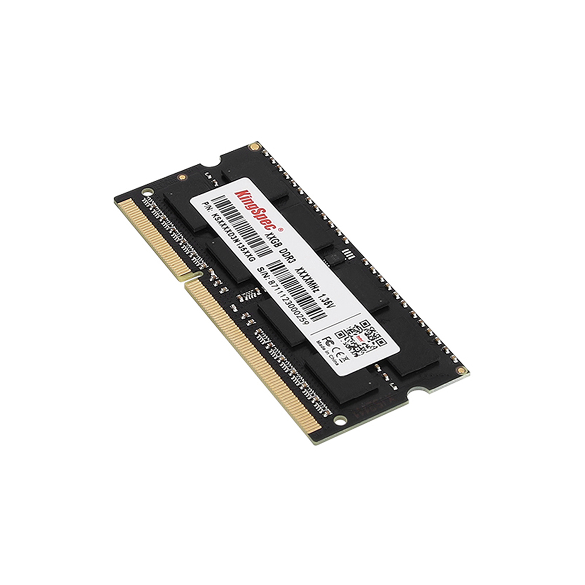 KingSpec 8GB DDR3 1600MHz Laptop RAM – PC3-12800 SODIMM, 204-Pin, 1.5V Memory Module