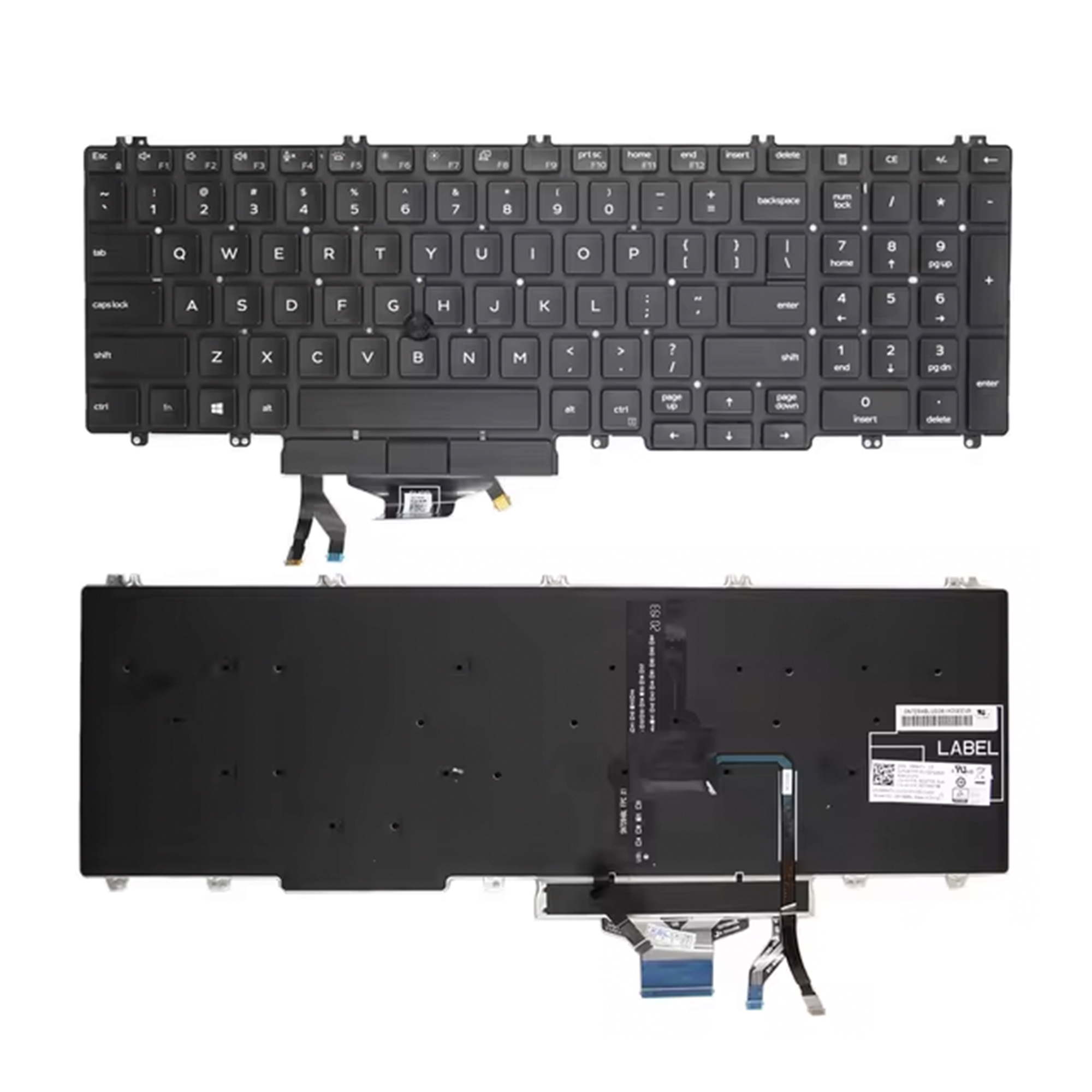 Keyboard  Dell Precision 3540 3541 3550 3551 0M25NK Backlit