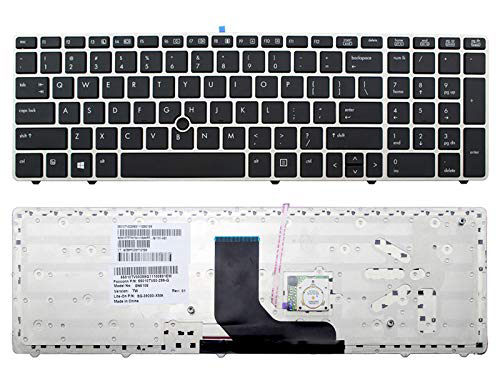 HP ProBook 6560B 6565B 6575B 6570B 8560P 8570P Black Frame US Layout Laptop Keyboard