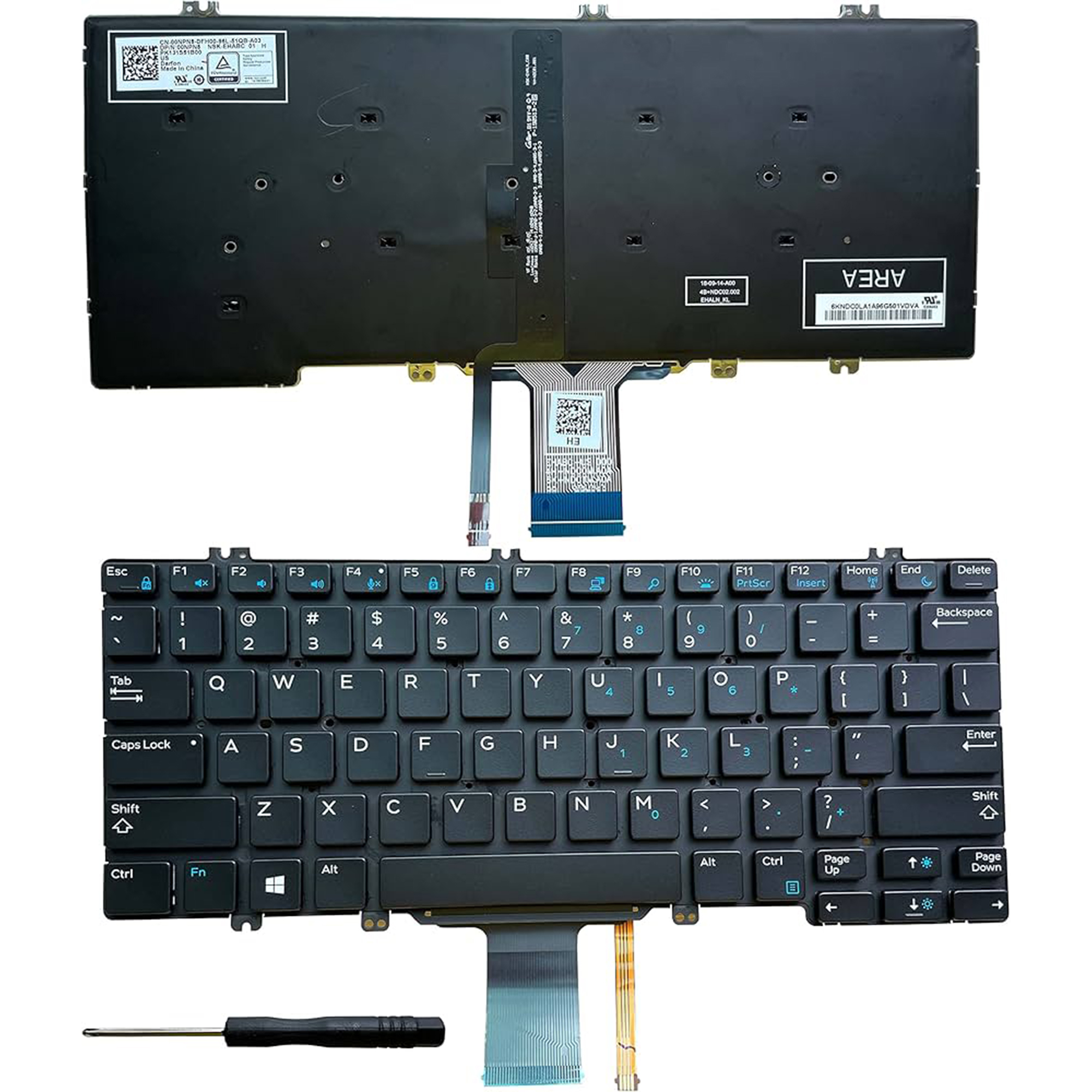 Keyboard  Dell Latitude: 7280 7290 7380 7389 7390 5290 5289 5288 5280