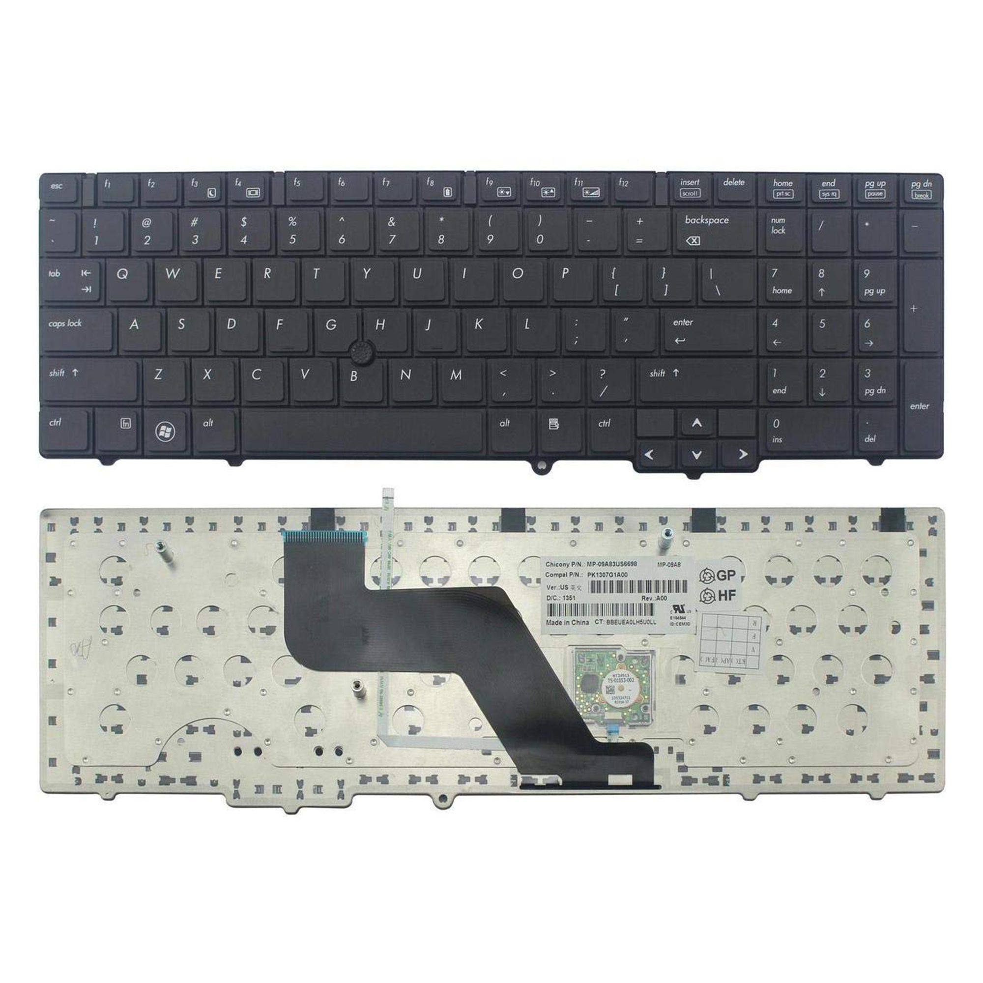 Keyboard  HP EliteBook 8540p 8540w