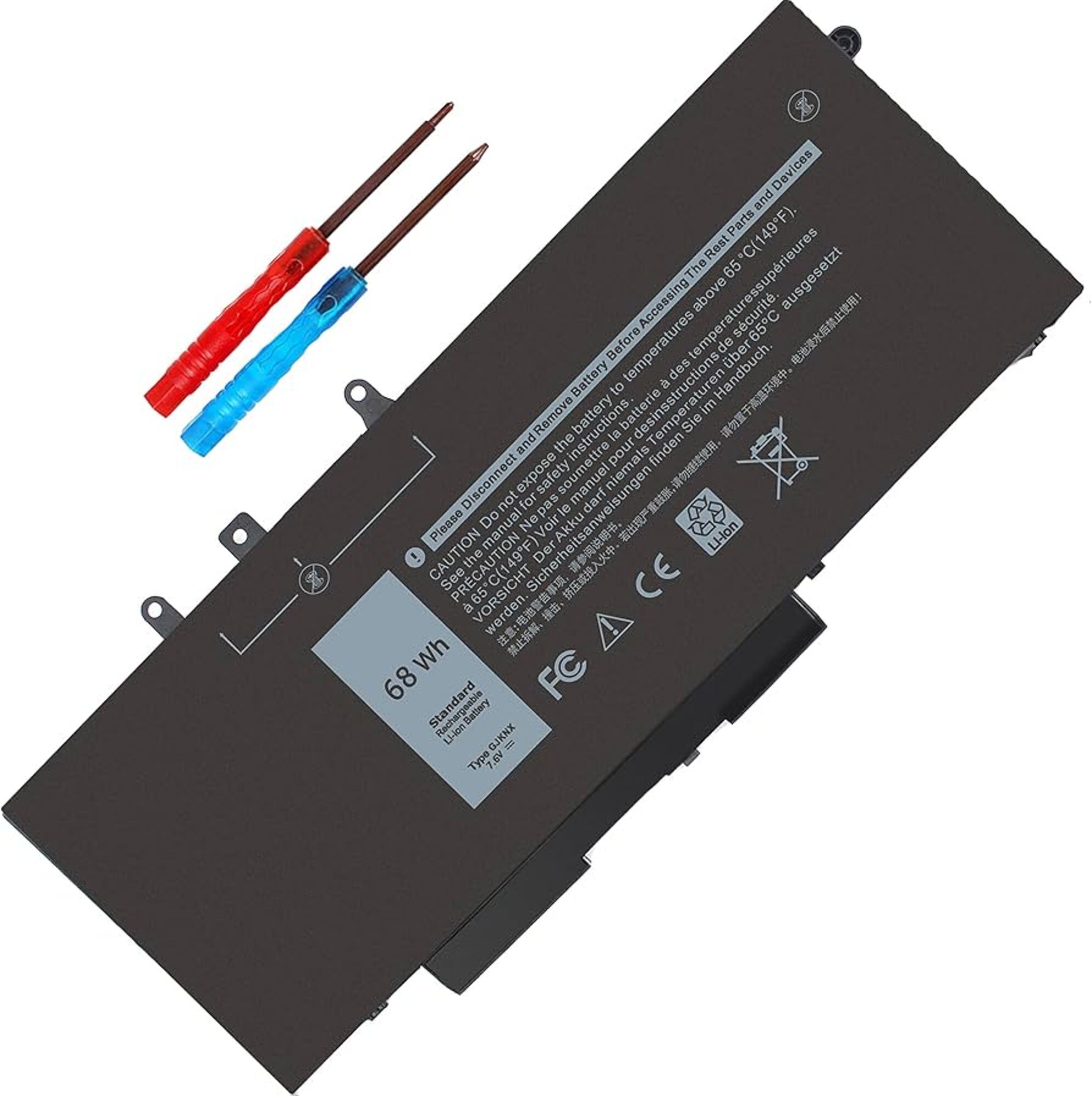 Replacement Battery for Dell Latitude GJKNX 5480 5580 5280 5288 5590 5488 5490 5491 5495 5591 E5480 E5580 E5490 E5590 & Precision 15 3520 3530