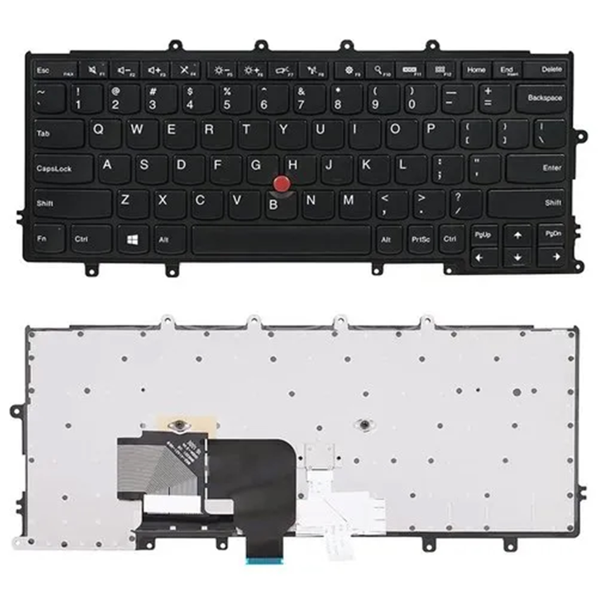 Keyboard for Lenovo ThinkPad X250 / X260 / X270 – US Layout, Black with TrackPoint