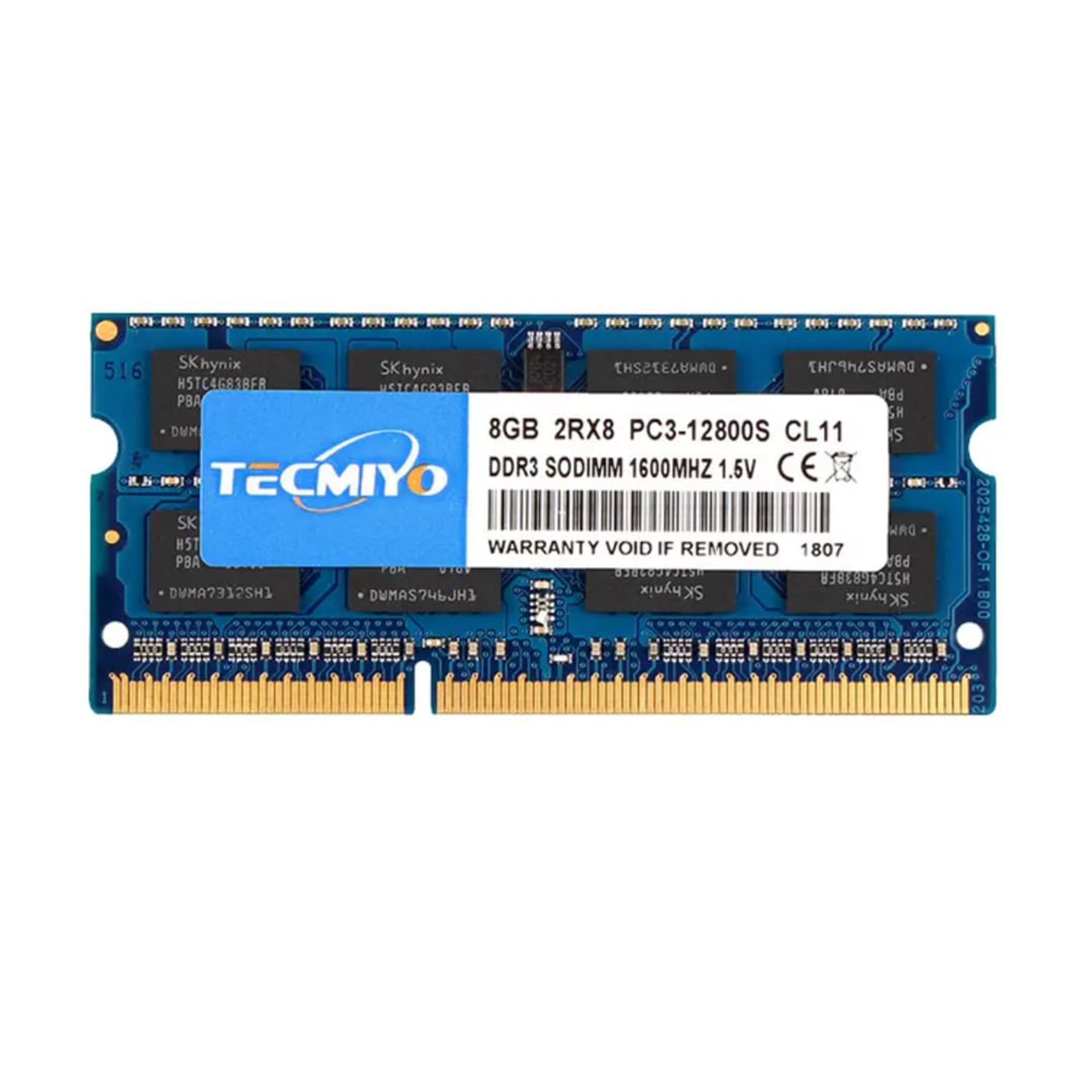 TECMIYO DDR3 8GB 1600MHz Laptop RAM – High-Performance Memory with Lifetime Warranty