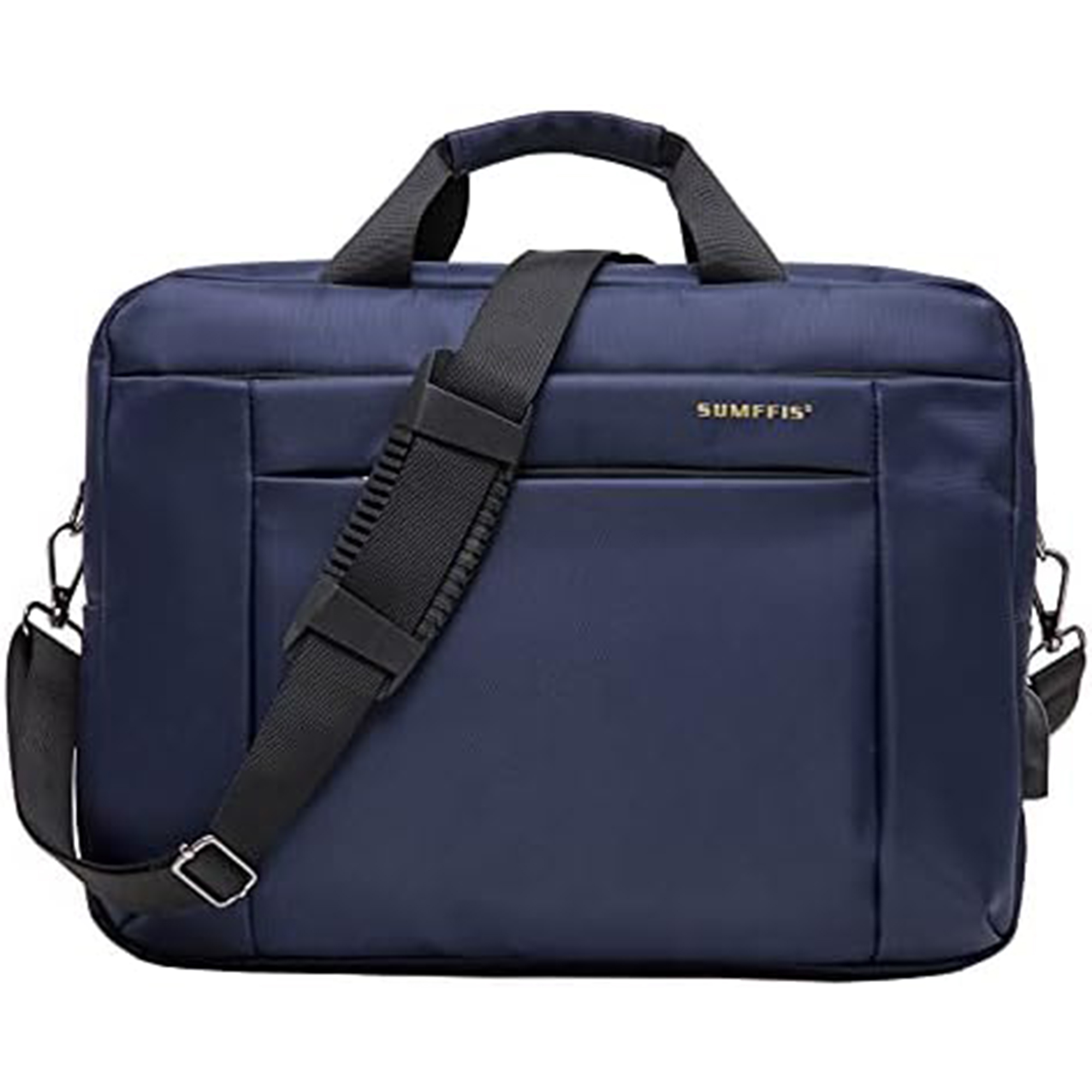 Sumffis 15.6-Inch Laptop Backpack – Business Water-Resistant Bag with USB Charging & Headphone Port