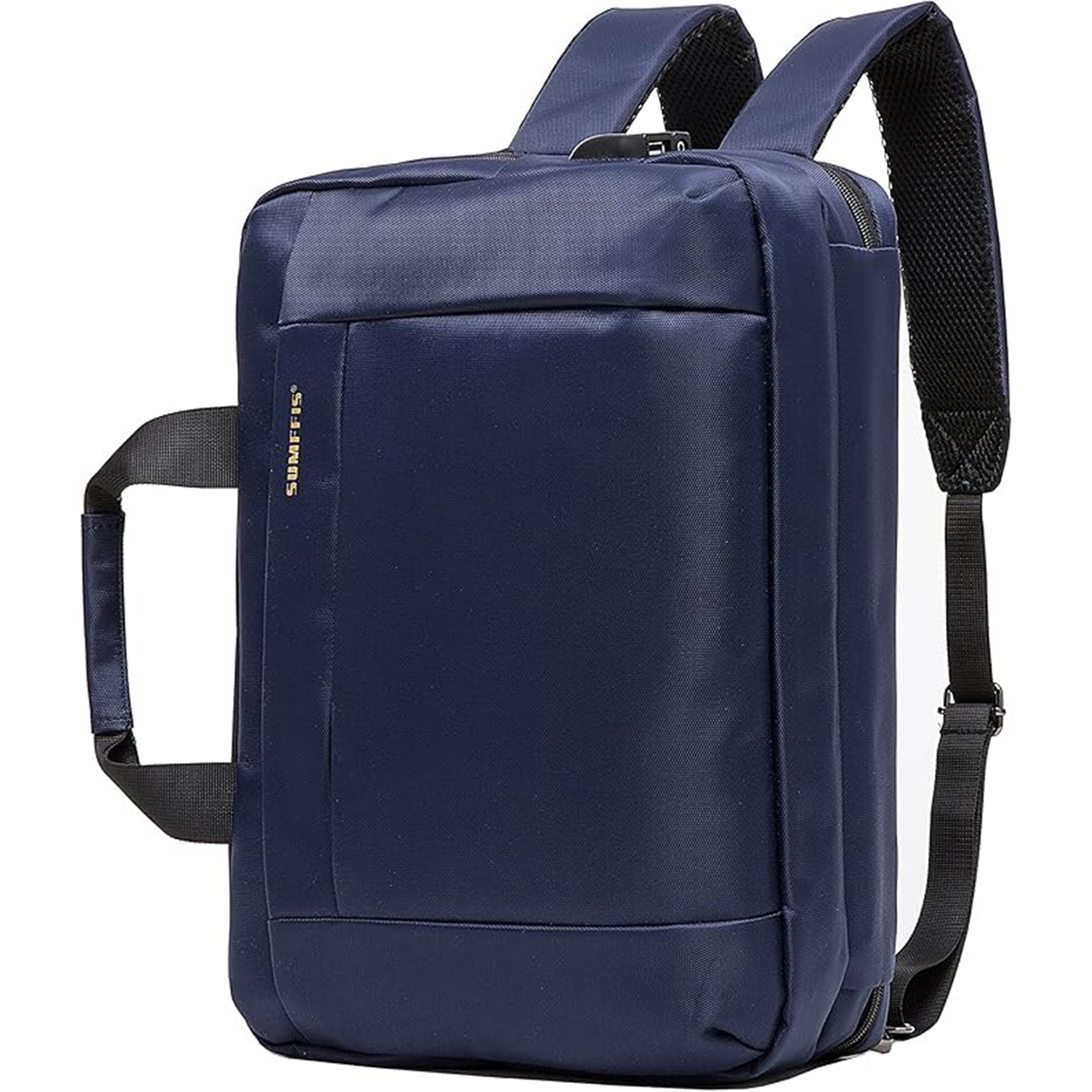 Sumffis 15.6-Inch Laptop Backpack – Business Water-Resistant Bag with USB Charging & Headphone Port