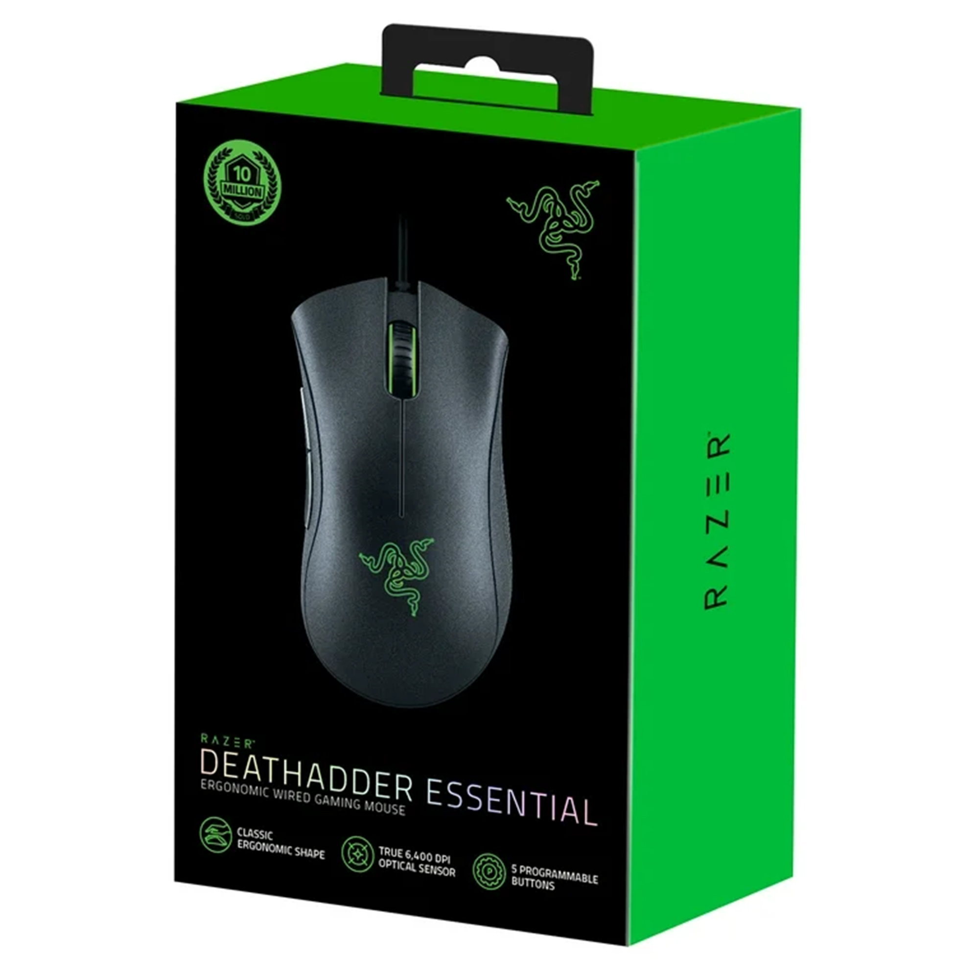Razer DeathAdder Essential – Ergonomic Wired Gaming Mouse