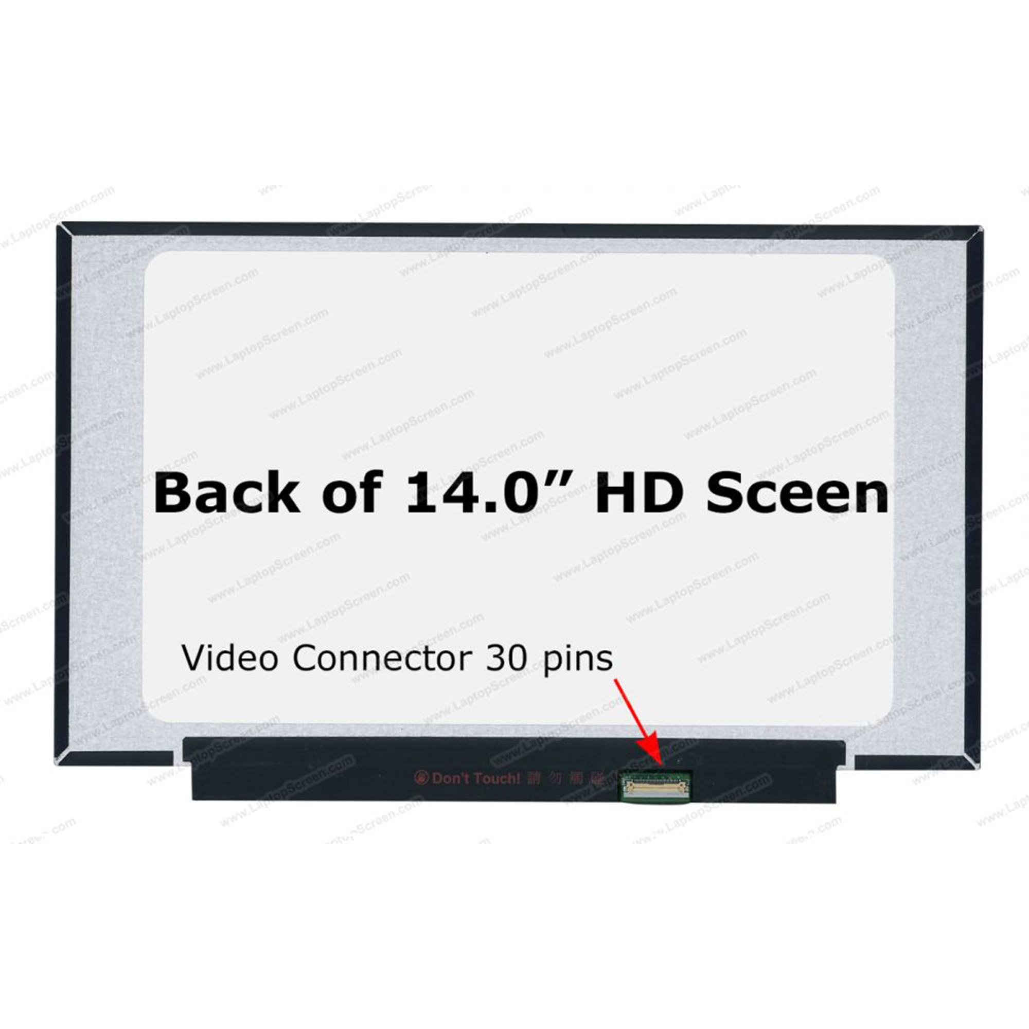 NT140WHM-N44 14.0" HD LCD Screen Replacement - Matte/Glossy, 30-Pin eDP, 1366x768