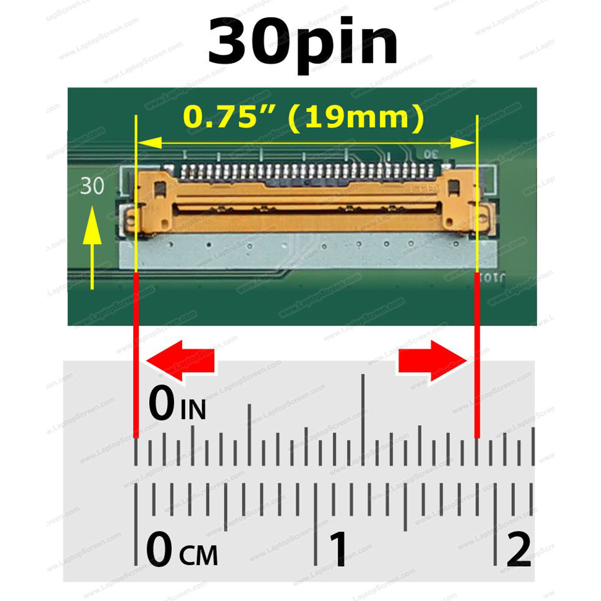 NT156WHM-N49 15.6" HD Laptop Screen Replacement - Matte, 30-Pin eDP, 1366x768