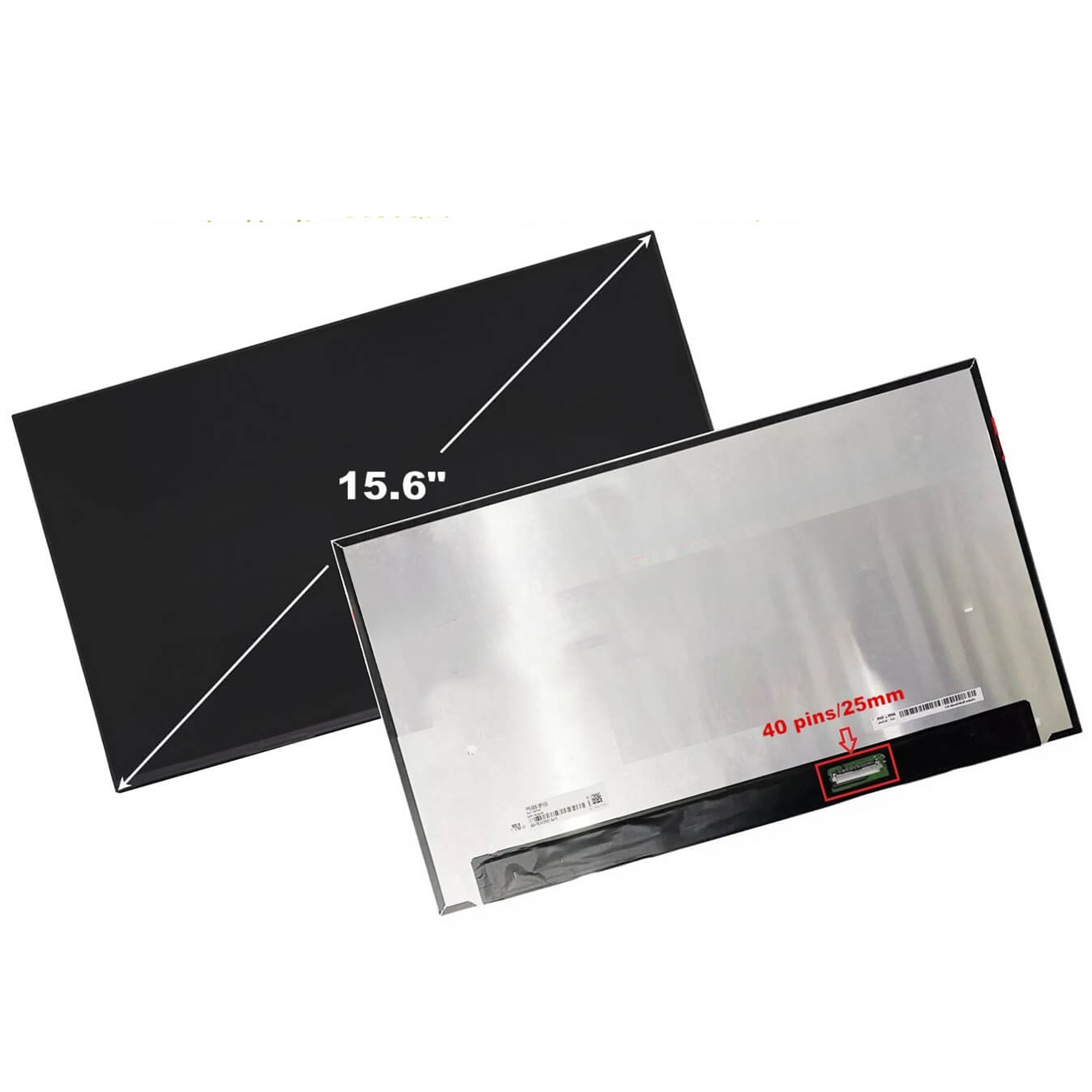 15.6" Slim FHD 120Hz 40-Pin Laptop Screen Replacement – No Frame, No Screws