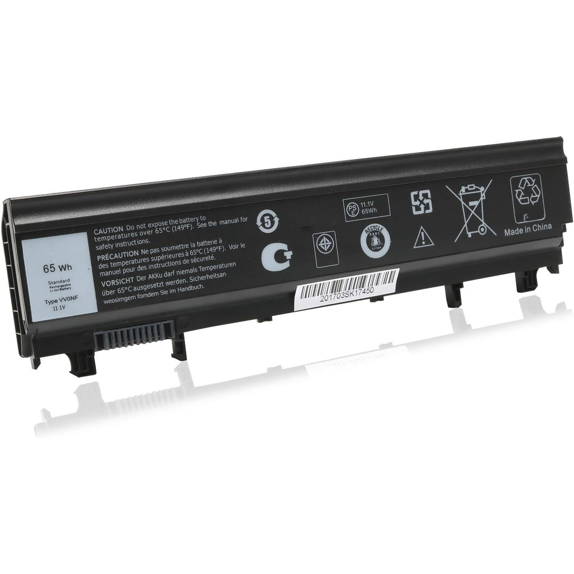 Laptop Battery for Dell Latitude E5540 / E5440 – 11.1V, 5200mAh, 6-Cell Li-ion
