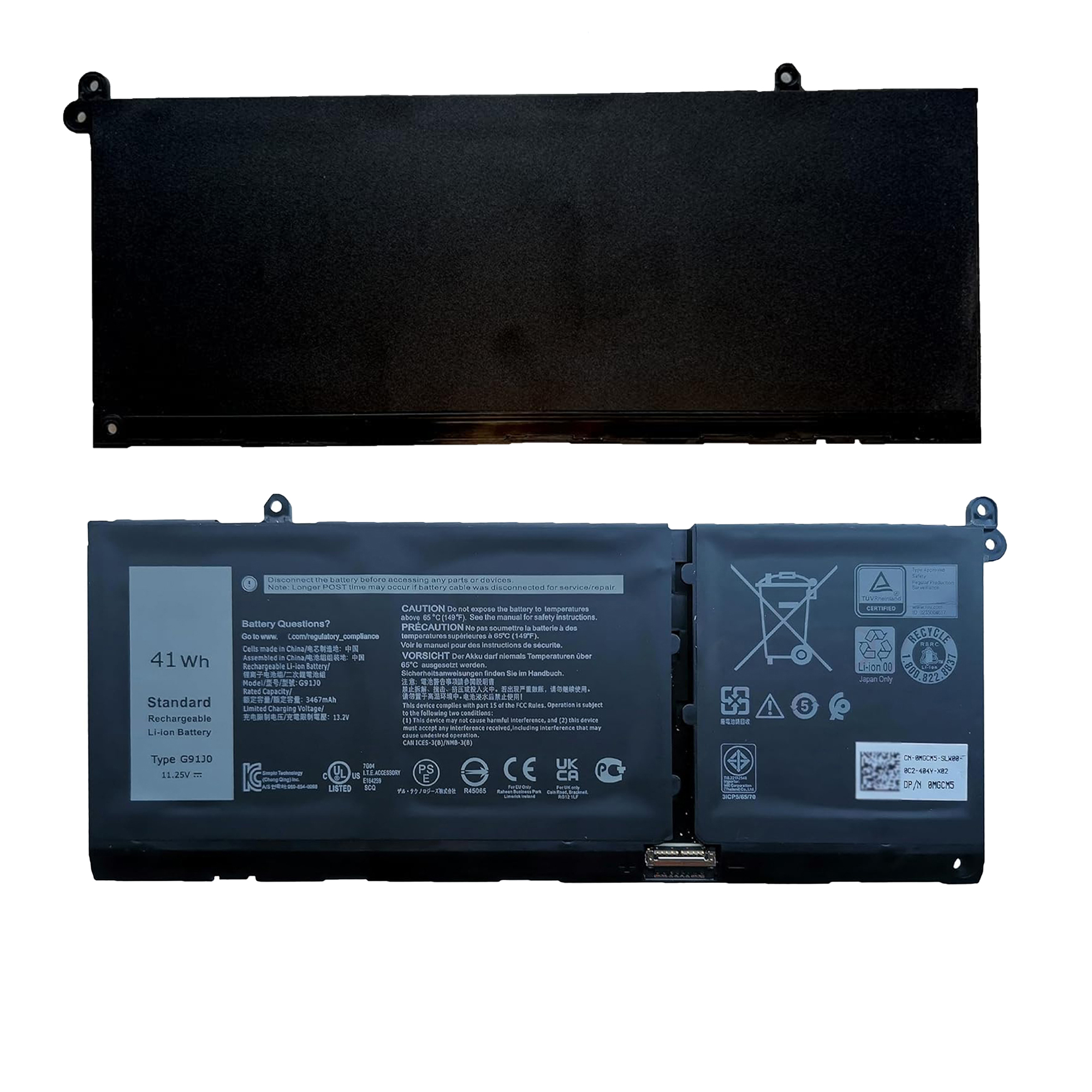 Replacement Laptop Battery for Dell Latitude 3520 3320 3330, Inspiron 3510 3511 3515 5310 5410 5418 14 Plus 7420 7415 2-in-1, Vostro 3510 3515