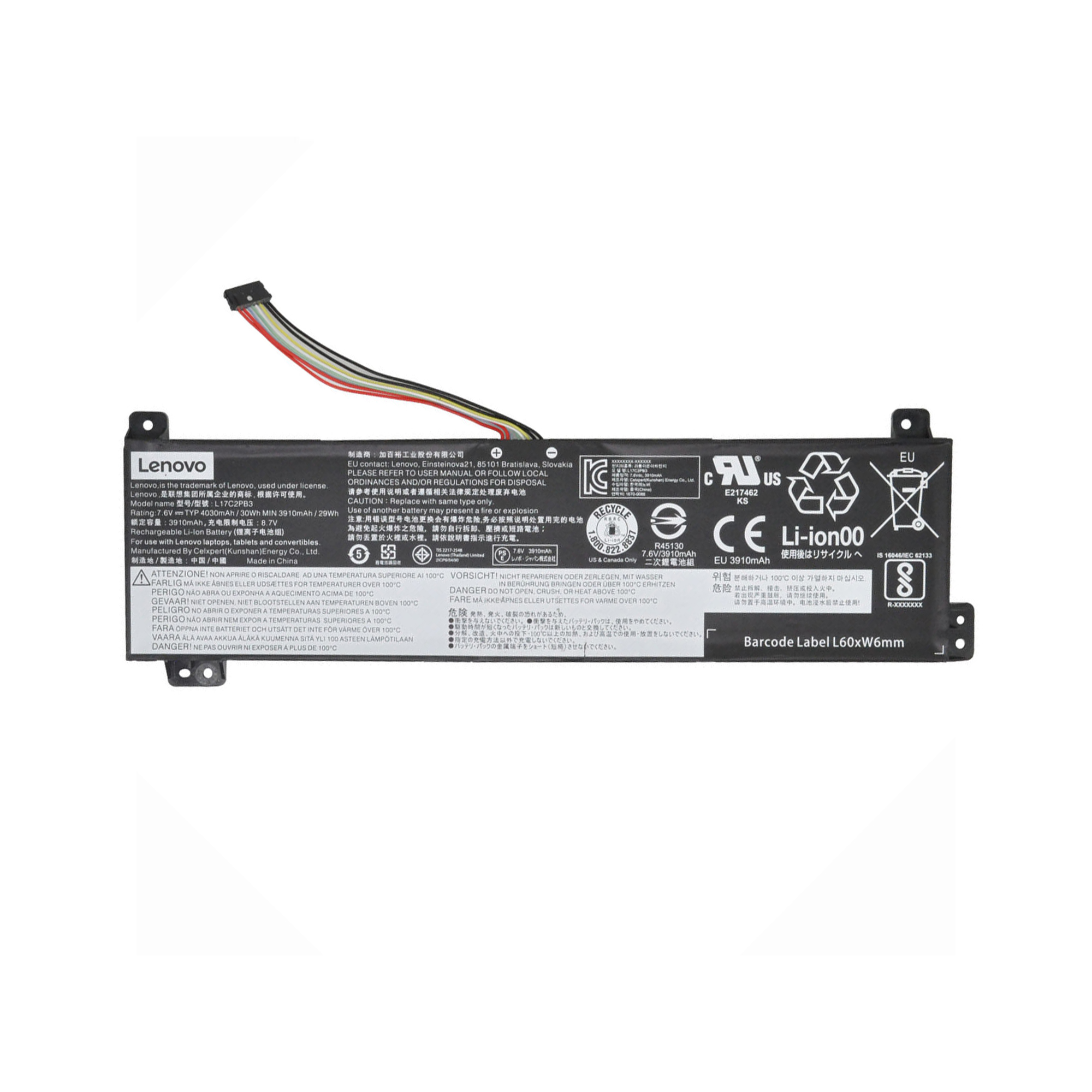 Battery for Lenovo V330 – High-Quality Replacement, 11.1V/14.8V Li-ion