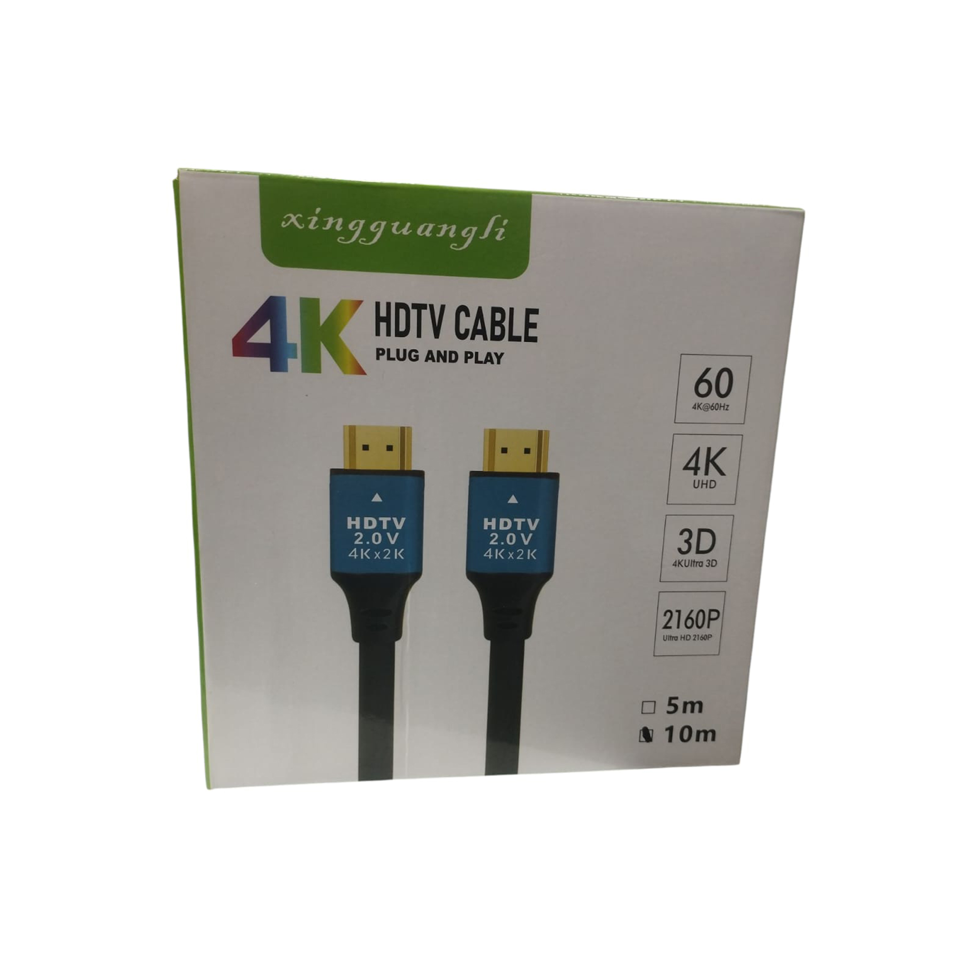Xingguangli 4K HDMI Cable – 10m | HDMI 2.0V | 4K@60Hz | 2160P | 3D Support
