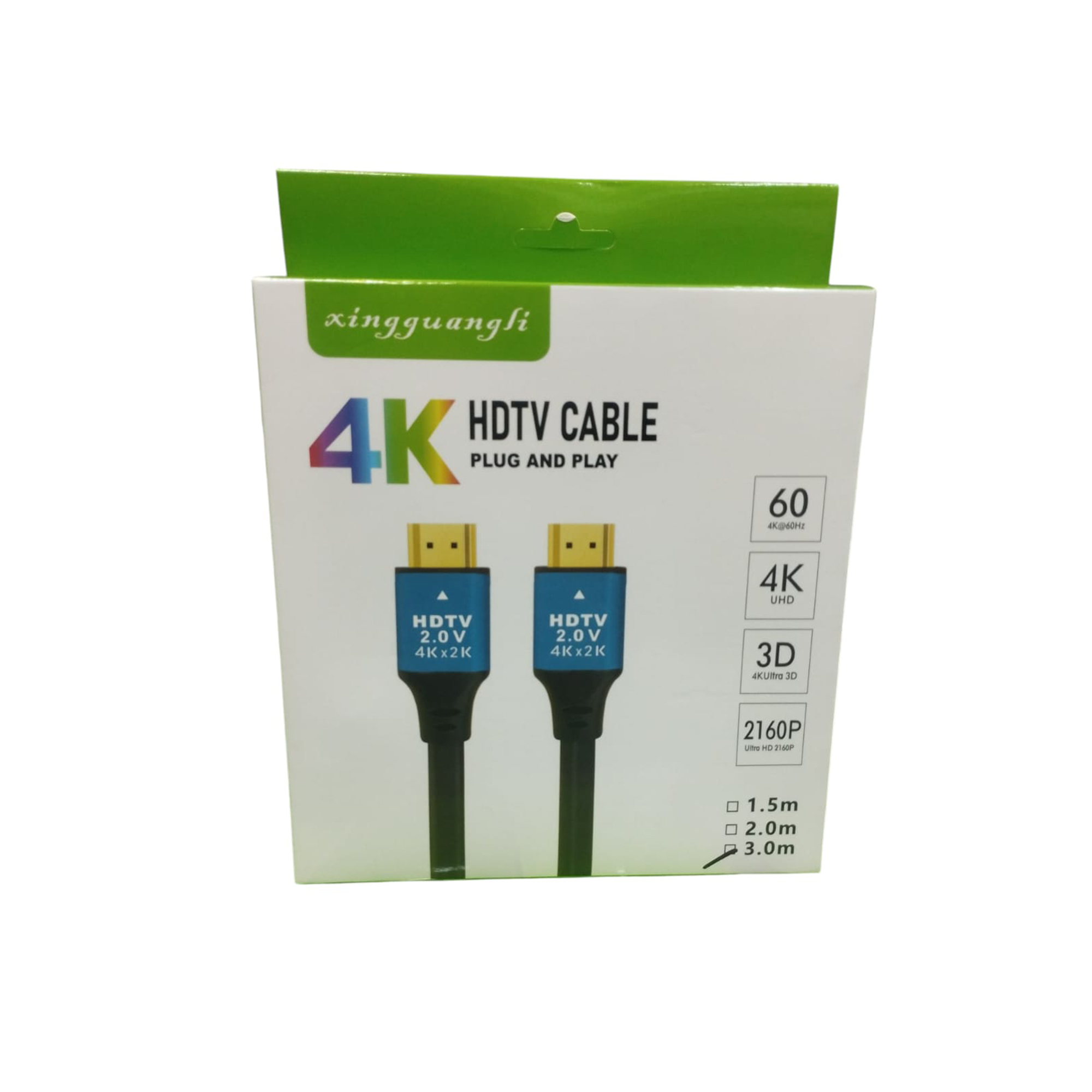 Xingguangli 3m HDMI Cable – HDMI 2.0V | 4K@60Hz | 2160P UHD | 3D Support