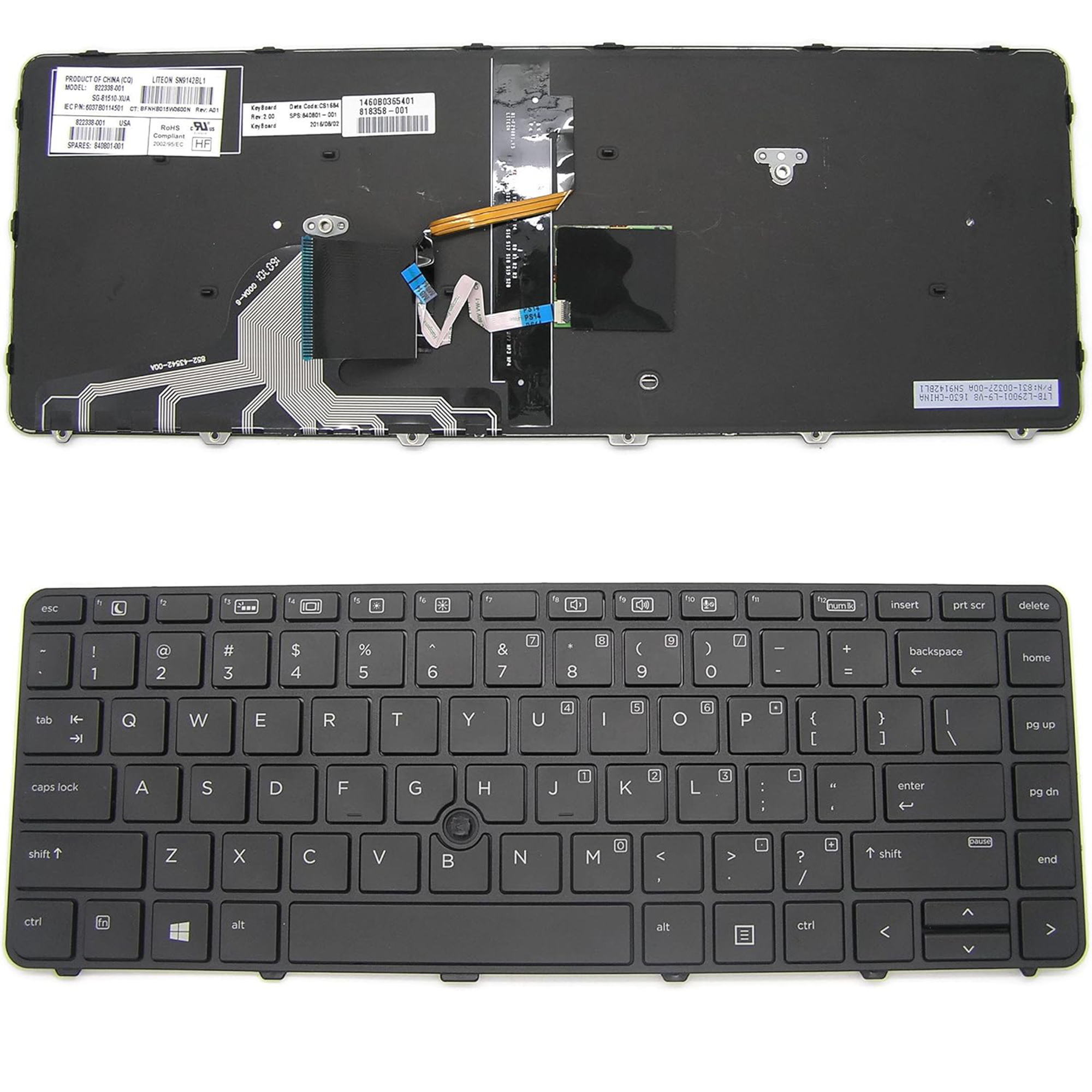 Keyboard HP Probook 430 G3/430 G4/440 G3/440 G4/445 G3/640 G2/645 G2 Laptop (Backlit) Brand